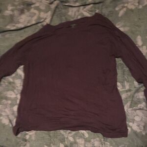 Eclipse Women's Long Sleeve Tee - Dark Purple